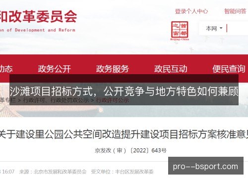 沙滩项目招标方式,公开竞争与地方特色如何兼顾 沙滩项目招标方式,公开竞争与地方特色如何兼顾